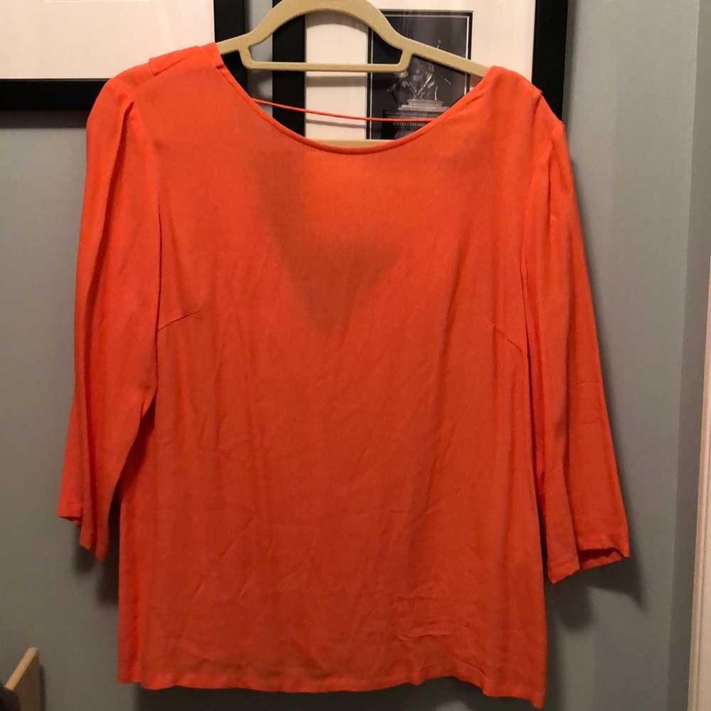 Orange blouse